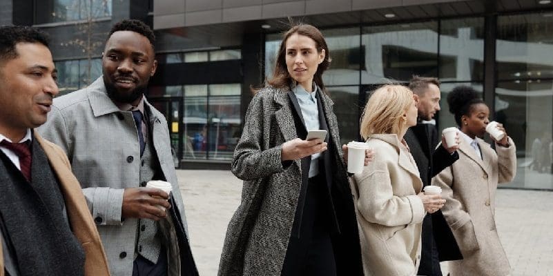 A group of like-minded individuals attending an event