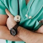 Nurse with stethoscope
